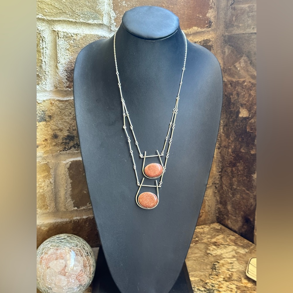 Silver Sandstone Necklace